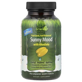 Irwin Naturals, Sunny Mood® with Rhodiola, 75 Liquid Soft-Gels