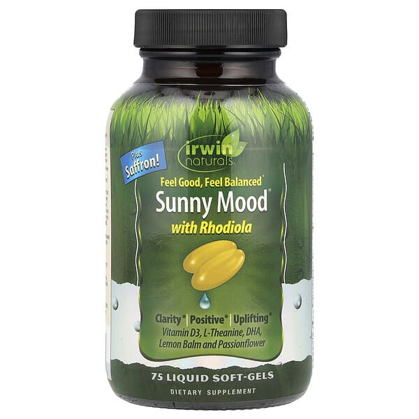 Sunny Mood® with Rhodiola, 75 Liquid Soft-Gels