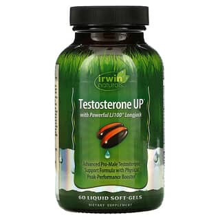 Irwin Naturals, Testosterona UP, 60 Cápsulas Softgel líquidas