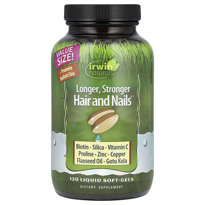 Irwin Naturals, Healthy Skin, Hair & Nails, 120 Liquid Softgels