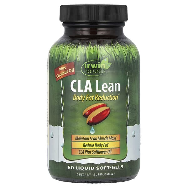 Irwin Naturals CLA Lean, Body Fat Reduction™, 80 Liquid Soft-Gels