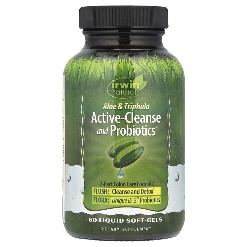 Aloe & Triphala Active-Cleanse and Probiotics®, 60 Liquid Soft-Gels