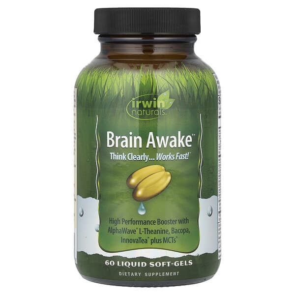 Irwin Naturals, Brain Awake®，60 粒液體軟膠囊