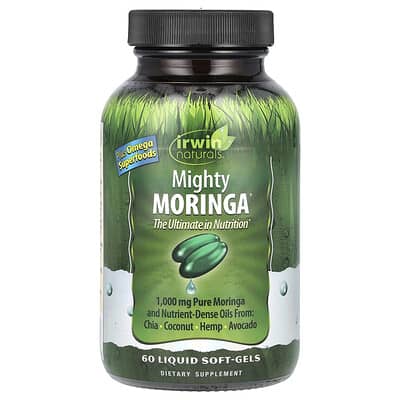 Irwin Naturals, Moringa Liquid Softgels, 60 Gels