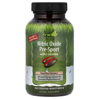 Irwin Naturals, 含 L-瓜氨酸的 Nitric Oxide Pre-Sport，60 粒液體軟膠囊