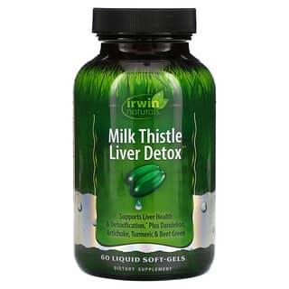 Irwin Naturals, Milk Thistle Liver Detox, 60 gélules souples liquides