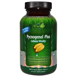 Irwin Naturals, Pycnogenol-Plus, 50 Liquid Soft-Gels