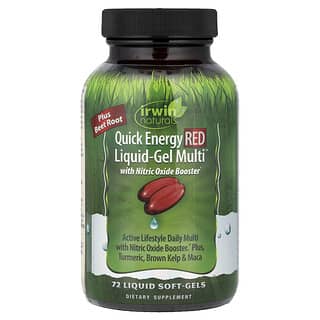 Irwin Naturals, Quick Energy Red Liquid-Gel Multi™, 72 Liquid Soft-Gels