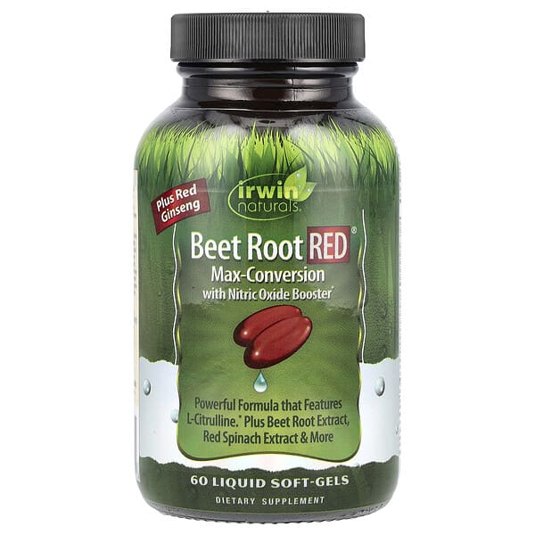 Beet Root RED®, Max-Conversion with Nitric Oxide Booster, 60 Liquid Soft-Gels