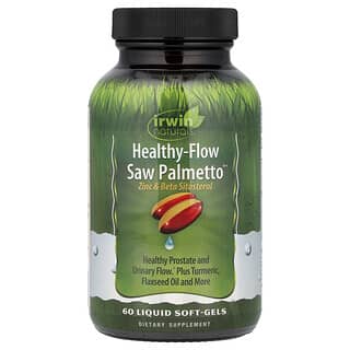 إيروين ناتشورالز‏, Healthy Flow Saw Palmetto, 60 Liquid Soft-Gels