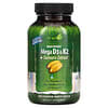 высокоэффективный мегакомплекс витаминов D3 и К2 с экстрактом куркумы, 60 капсул с жидкостью