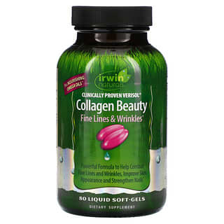 Irwin Naturals, Clinically Proven Verisol Collagen Beauty, 80 Liquid Soft-Gels