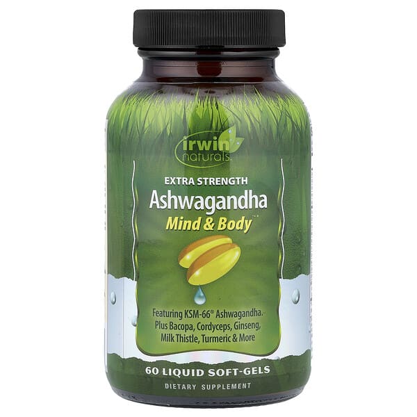 Irwin Naturals Ashwagandha, 60 Liquid Soft-Gels