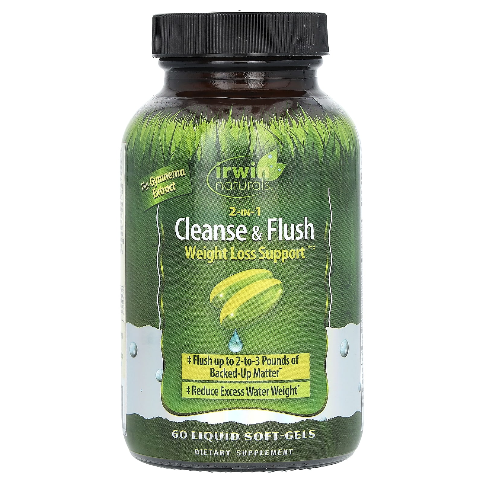 Irwin Naturals, 2In1 Cleanse & Flush Weight Loss Support, 60 Liquid