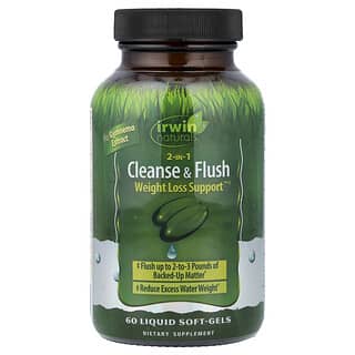 Irwin Naturals, 2-In-1 Cleanse & Flush Weight Loss Support™, 60 capsules liquides à enveloppe molle