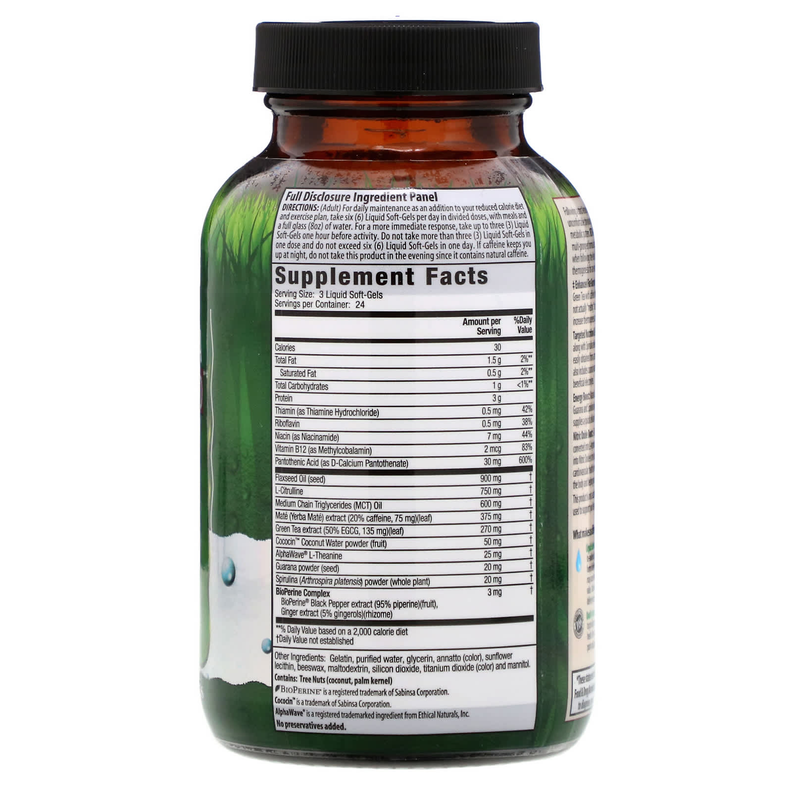 Irwin Naturals, KetoKarma Burn Fat Red , 72 Liquid SoftGels