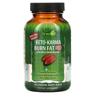 Irwin Naturals, Keto-Karma Burn Fat Red, 72 cápsulas blandas con contenido líquido