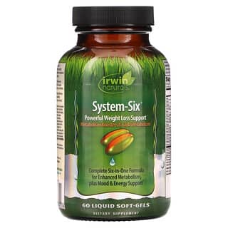 Irwin Naturals, System-Six، لدعم فقدان الوزن بشكل فعال، 60 كبسولة هلامية سائلة