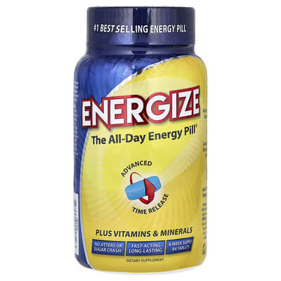 Isatori, Energize, All-Day Energy Pills, 84 Tablets