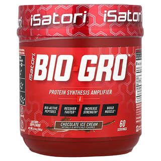 Isatori, Bio-Gro, proteinsynteseforsterker, sjokoladeis, 146 g