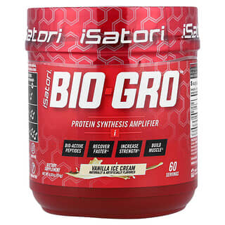 Isatori, Bio-Gro™, Protein Synthesis Amplifier, Vanilla Ice Cream, 4.02 oz (114 g)