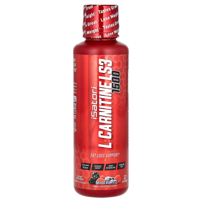 L-Carnitine LS3 1500, Mixed Berry, 16 fl oz (480 ml)