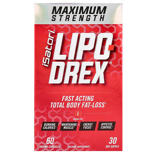 Isatori, Lipo-Drex, максимальна ефективність, 60 термокапсул