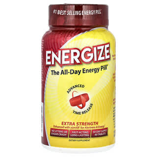 Isatori, Energize, Pílula de Energia para Todo o Dia, Força Extra, 60 Comprimidos