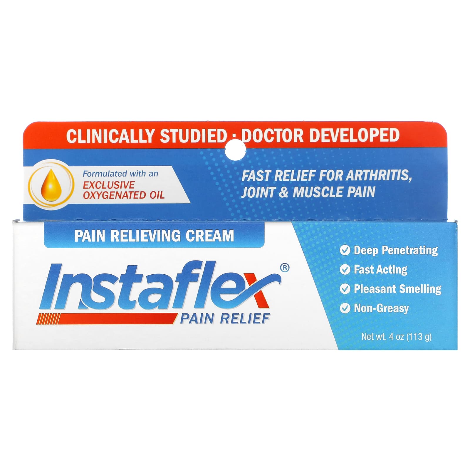 Instaflex, Pain Relieving Cream, 4 oz (113 g)