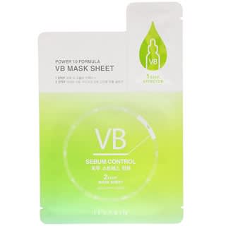 It's Skin, Power 10 Formula, VB Mask Sheet, Sebum Control , 2 ml + 20 ml (1 Sheet)