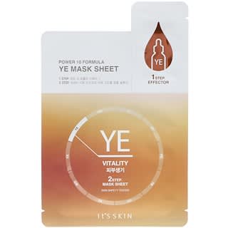 It's Skin, Power 10 Formula, YE Mask Sheet, Vitality, 2 ml + 22 ml (1 Sheet)