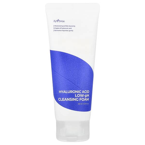 ISNtree, Ácido hialurónico, Espuma limpiadora para pH bajo, 150 ml (5,07 oz. líq.)
