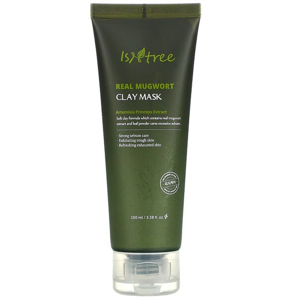 Isntree‏, Real Mugwort Clay Mask, 3.38 fl oz (100 ml)