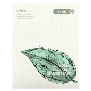ISNtree, Mascarilla de belleza de gasa calmante de artemisa`` 10 mascarillas, 23 g (0,81 oz) cada una