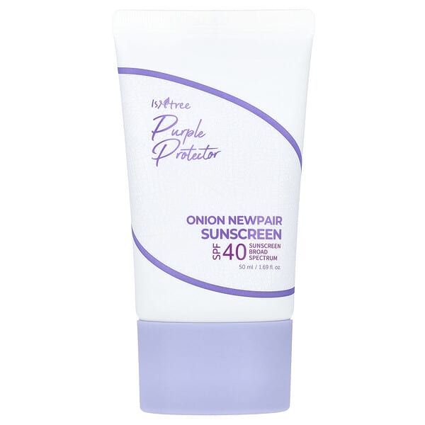 ISNtree, 퍼플 프로텍터, 어니언 뉴페어 자외선 차단제, SPF 40, 50ml(1.69fl oz)