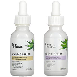 InstaNatural, Day & Night Skin Duo, 2 flacons, 30 ml chacun 