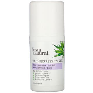InstaNatural, Youth Express, Gel para el contorno de los ojos, 15 ml (0,5 oz. líq.)