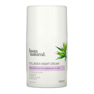 InstaNatural, Collagen Night Cream، 1.7 أونصة سائلة (50 مل)