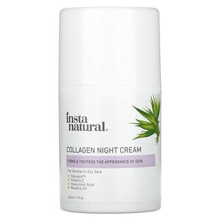 InstaNatural, Crema de colágeno para la noche, 50 ml (1,7 oz. Líq.)
