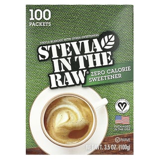 In the Raw, Stevia In The Raw®, Zero Calorie Sweetener, 100 Packets, 3.5 oz (100 g)