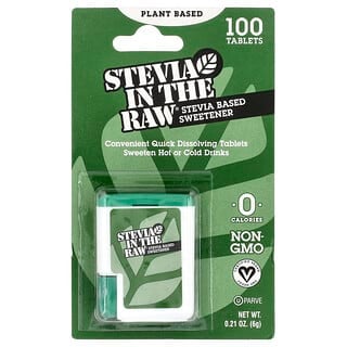 In the Raw, Stevia In The Raw®, Stevia Based Sweetener, 100 Tablets, 0.21 oz (6 g)