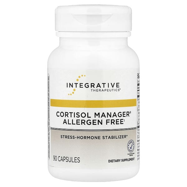 Integrative Therapeutics, Cortisol Manager®, Allergen Free, 90 Capsules — product photo 1