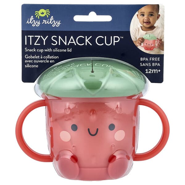 itzy ritzy, Itzy Snack cup™, 생후 12개월 이상, 딸기, 1컵