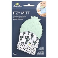 itzy ritzy, Itzy Mitt®, Wearable Silicone Teether, 3+ Months, Cactus, 1 Teether