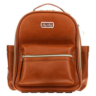 itzy ritzy, Itzy Mini, Diaper Bag Backpack with Changing Pad, Cognac, 1 Count