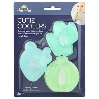 itzy ritzy, Cutie Coolers™, Soothing Water-Filled Teethers, 3+ Months, Cacti, 3 Teethers