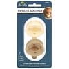 Sweetie Soother, Food Grade Silicone Pacifiers, 0+ Months, Cream Taupe Braid, 2 Pacifiers