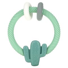 itzy ritzy, Ritzy Rattle, Silicone Teether with Rattle, 3+ Months, Cactus, 1 Teether