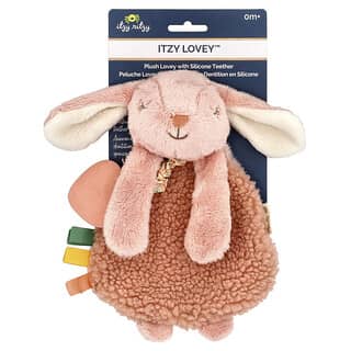 itzy ritzy, Itzy Lovey™, Plush Lovey With Silicone Teether, 0+ Months, Ana The Bunny, 1 Teether