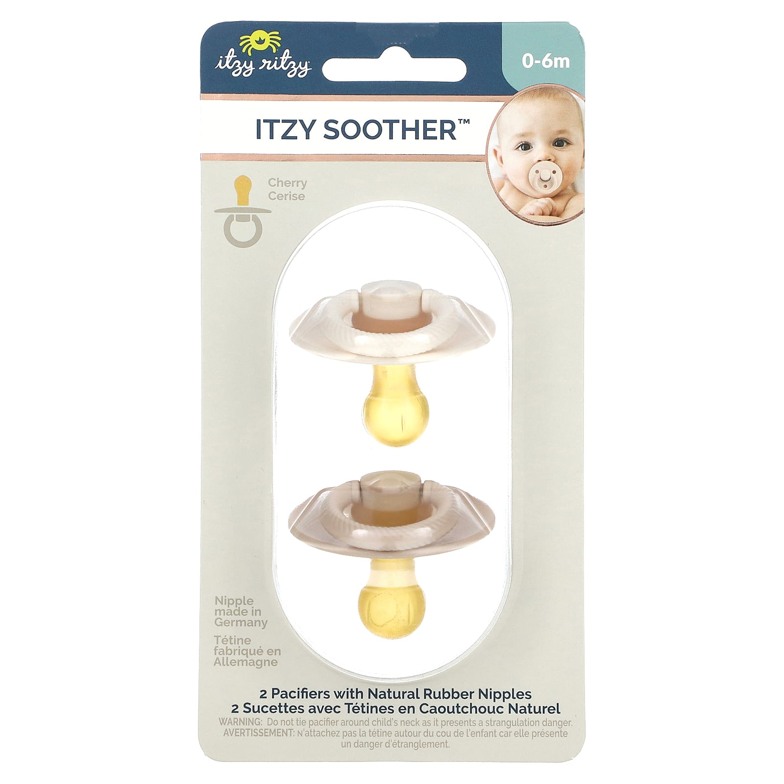 itzy ritzy, Itzy Soother, Pacifiers with Natural Rubber Nipples, 06